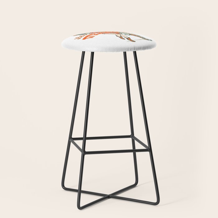 Let's Wrastle Cowgirl Stool Gallery Image 1