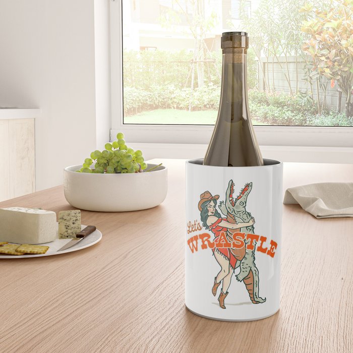 Let's Wrastle Cowgirl Wine Chiller Gallery Image 4
