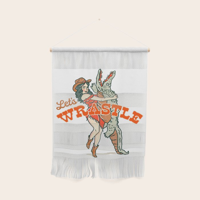 Let's Wrastle Cowgirl Wall Hanging Gallery Image 1