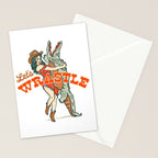 Let's Wrastle Cowgirl Stationery Card Gallery Image 2