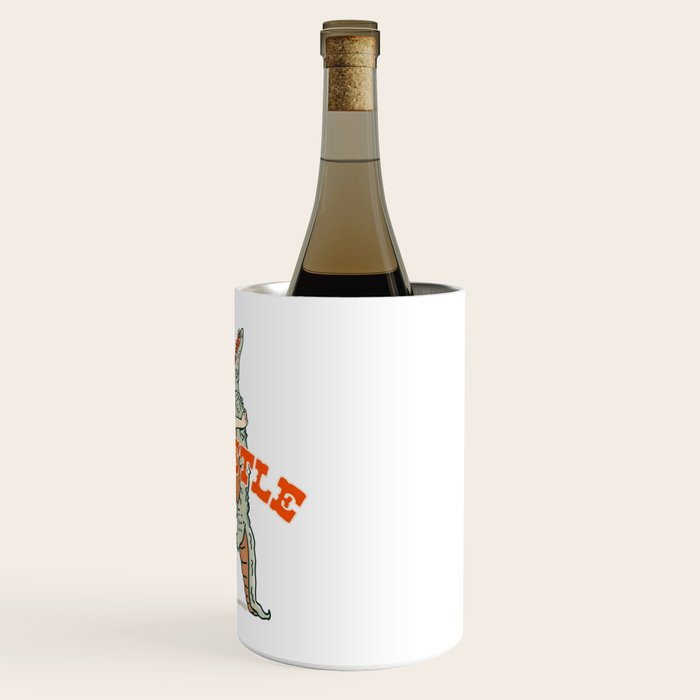 Let's Wrastle Cowgirl Wine Chiller Gallery Image 3