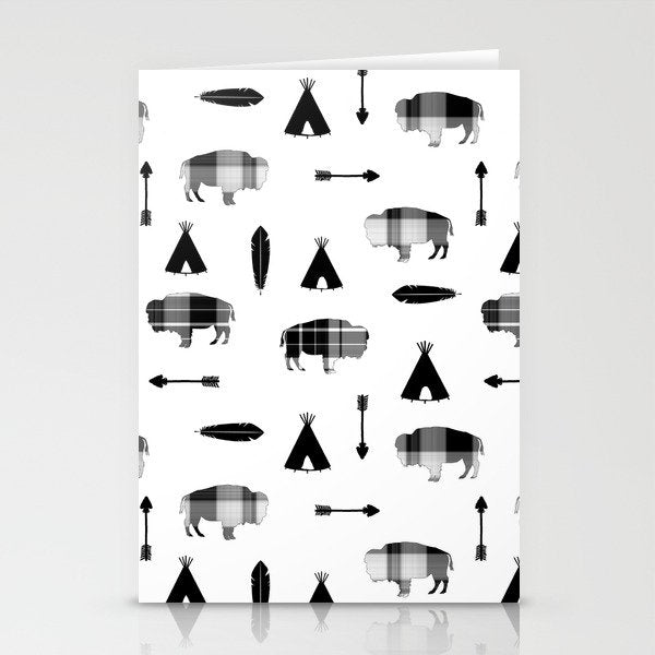 Buffalo Tribe Stationery Card Gallery Image 2