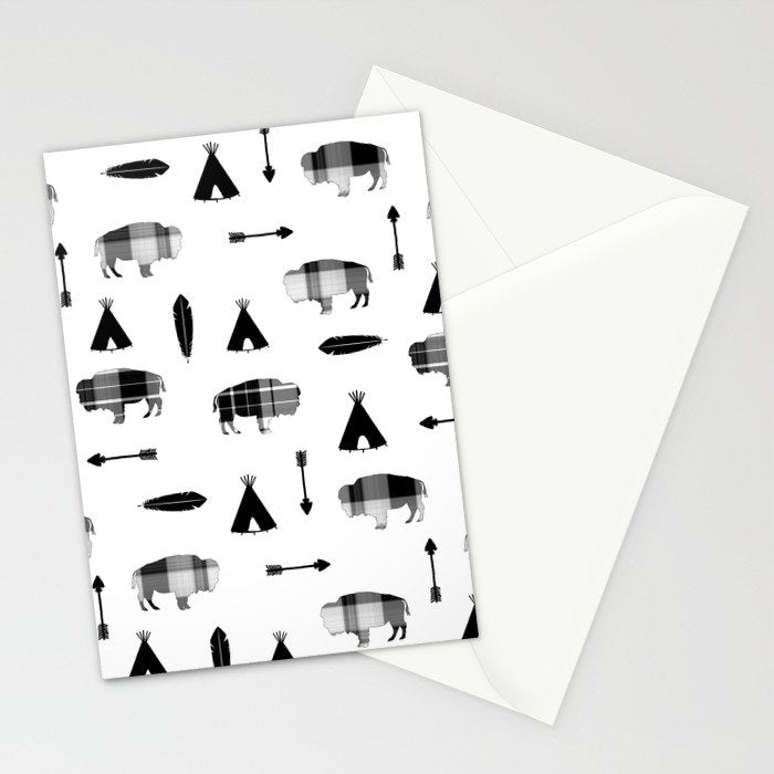 Buffalo Tribe Stationery Card Gallery Image 2