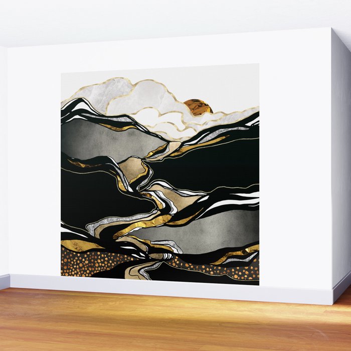 Metallic Vista Wall Mural Gallery Image 2