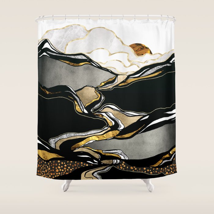 Metallic Vista Shower Curtain Gallery Image 1