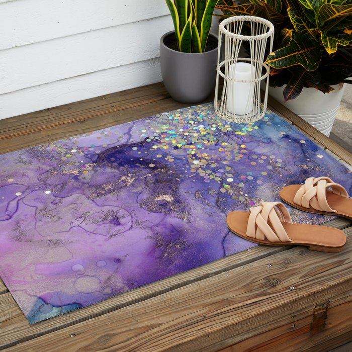 Watercolor Magic Outdoor Rug Gallery Image 2
