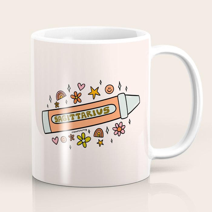 Sagittarius Crayon Coffee Mug Gallery Image 1