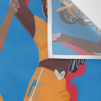 Roller Skaters 2 Wall Tapestry Gallery Image 3