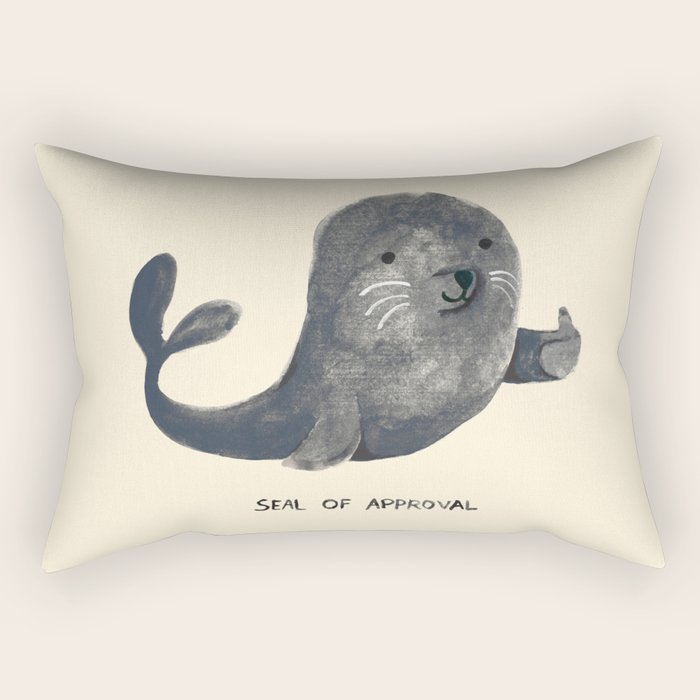Seal Of Approval Rectangular Pillow Gallery Image 2