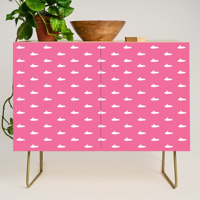 Tiny Submarines - Bright Pink Credenza Gallery Image 1