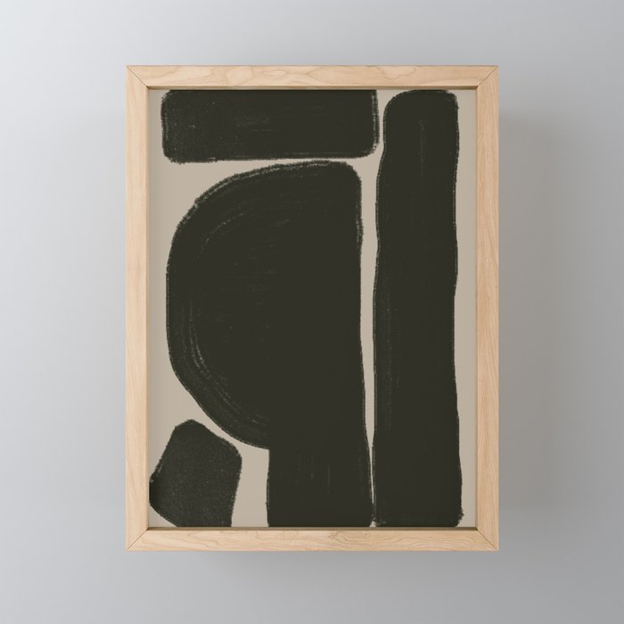 Organic Trendy Shapes Mini Art Print Gallery Image 1