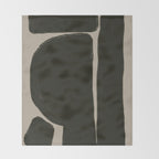 Organic Trendy Shapes Throw Blanket Gallery Image 2
