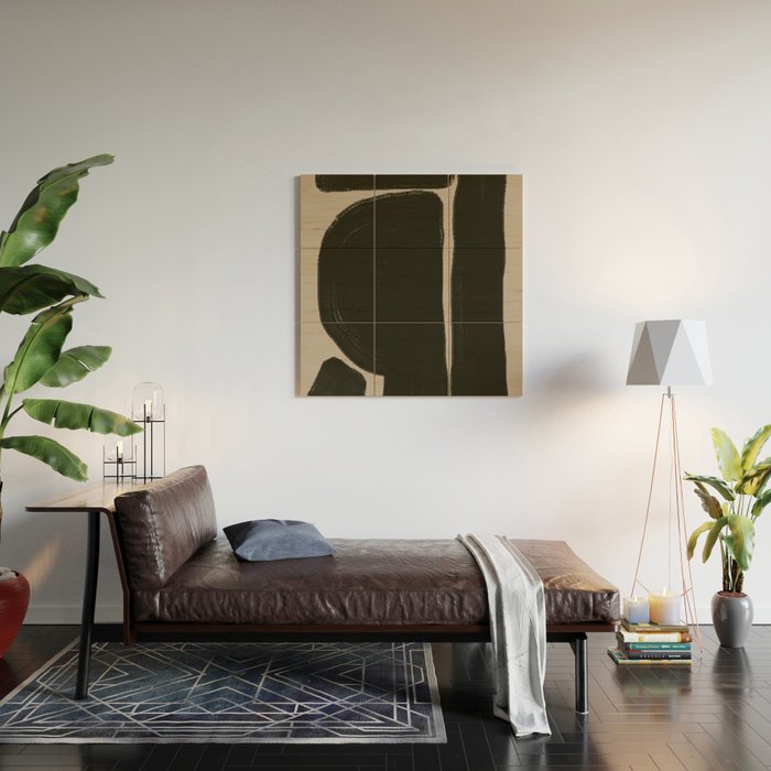 Organic Trendy Shapes Wood Wall Art Gallery Image 2