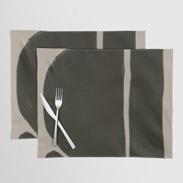 Organic Trendy Shapes Placemat Gallery Image 1