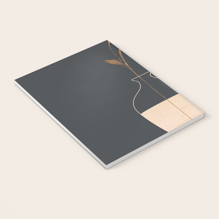 Minimal Abstract Art Vase Flower 3 Notebook Gallery Image 3