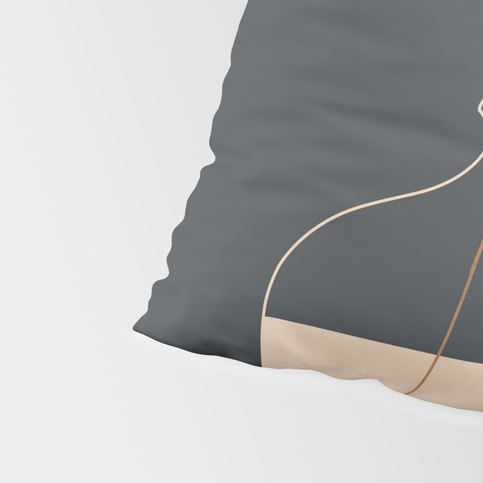 Minimal Abstract Art Vase Flower 3 Pillow Sham Gallery Image 4