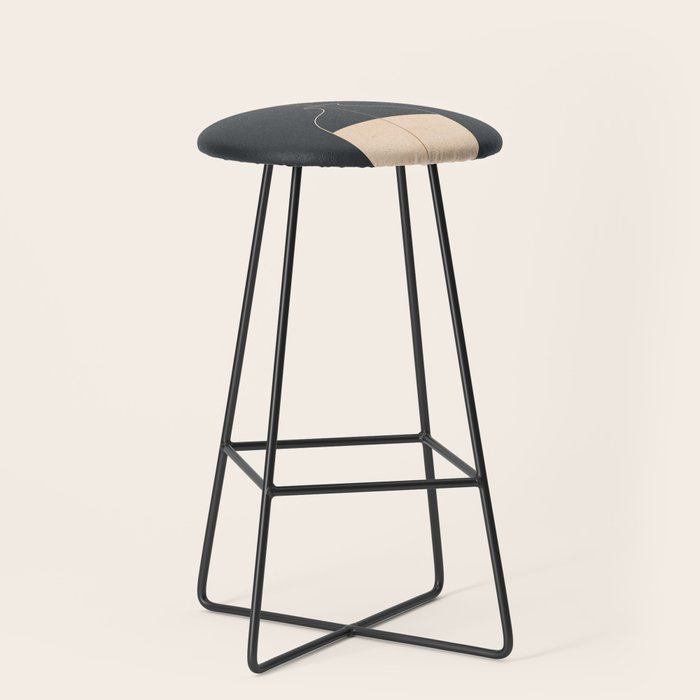 Minimal Abstract Art Vase Flower 3 Stool Gallery Image 1