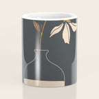 Minimal Abstract Art Vase Flower 3 Coffee Mug Gallery Image 4