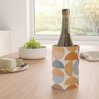 Mid-Century Geometric Red Gray Burnt Orange I Wine Chiller Gallery Image 4