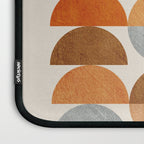 Mid-Century Geometric Red Gray Burnt Orange I Laptop Sleeve Gallery Image 3