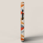 Mid-Century Geometric Red Gray Burnt Orange I iPhone Case Gallery Image 2