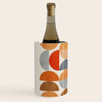 Mid-Century Geometric Red Gray Burnt Orange I Wine Chiller Gallery Image 2