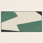 Graphic Edge Shapes - Green Desk Mat Gallery Image 3