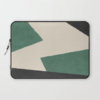 Graphic Edge Shapes - Green Laptop Sleeve Gallery Image 1
