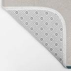 Blanket Stripe - silver grey with pink Bath Mat Gallery Image 2