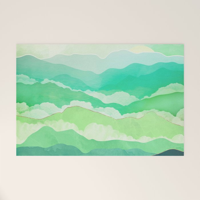 Emerald Spring Welcome Mat Gallery Image 1