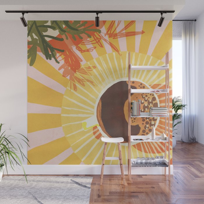 Sunny Cafe Wall Mural Gallery Image 1