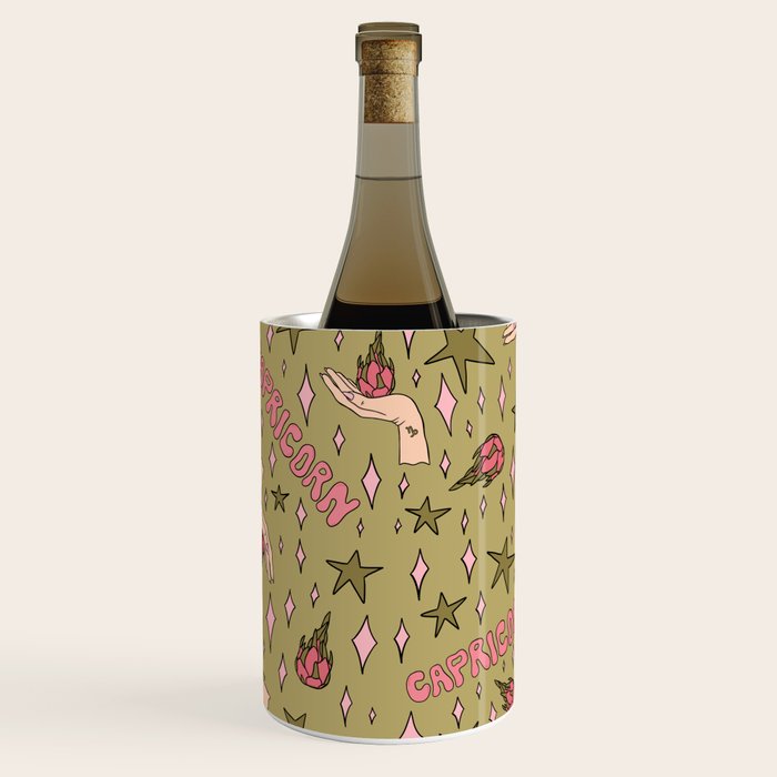 Capricorn Dragon Fruit Print Wine Chiller Gallery Image 1