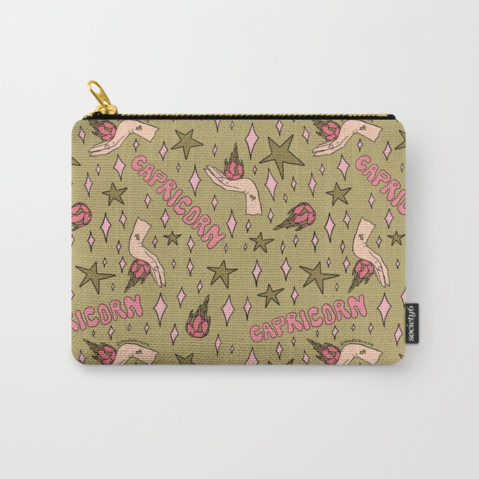 Capricorn Dragon Fruit Print Carry All Pouch Gallery Image 1