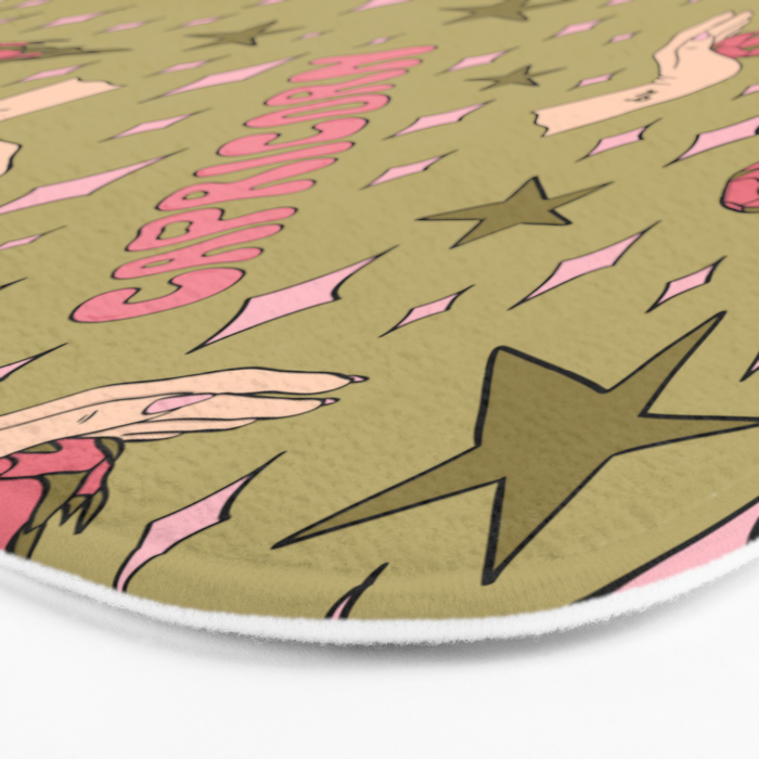 Capricorn Dragon Fruit Print Bath Mat Gallery Image 3