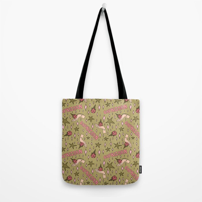 Capricorn Dragon Fruit Print Tote Bag Gallery Image 2