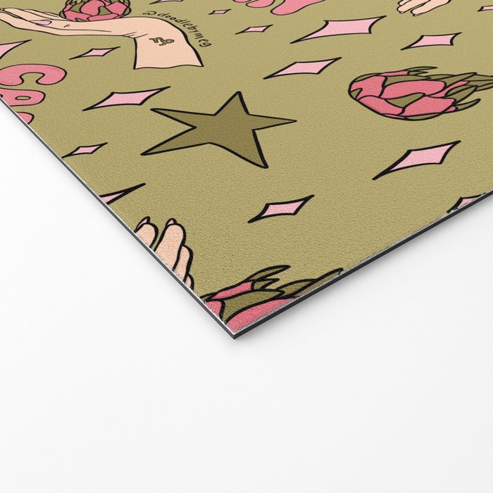 Capricorn Dragon Fruit Print Welcome Mat Gallery Image 2