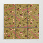 Capricorn Dragon Fruit Print Wood Wall Art Gallery Image 1