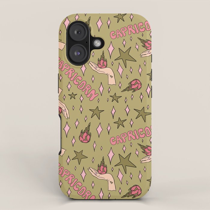 Capricorn Dragon Fruit Print iPhone Case Gallery Image 1