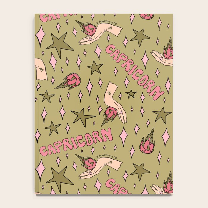 Capricorn Dragon Fruit Print Notebook Gallery Image 4