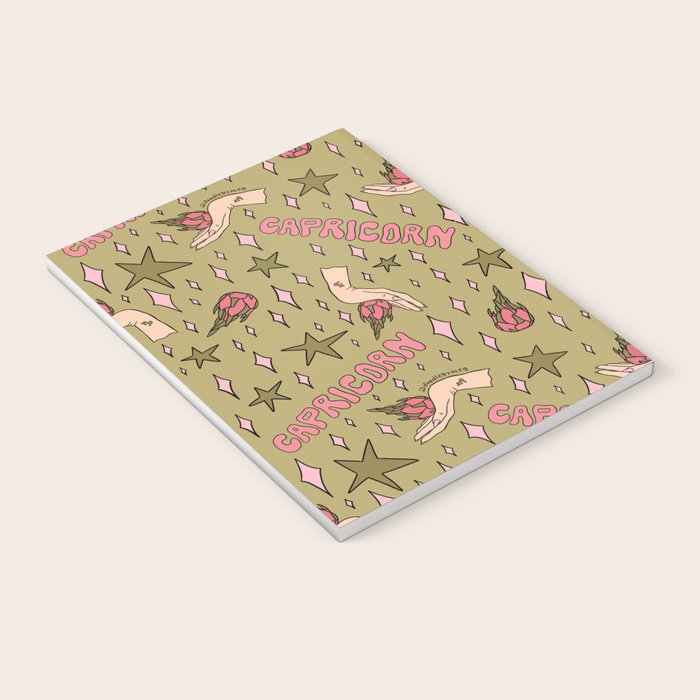 Capricorn Dragon Fruit Print Notebook Gallery Image 3