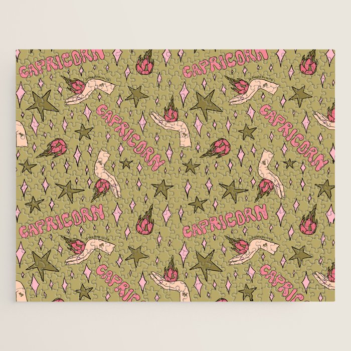 Capricorn Dragon Fruit Print Jigsaw Puzzle Gallery Image 1