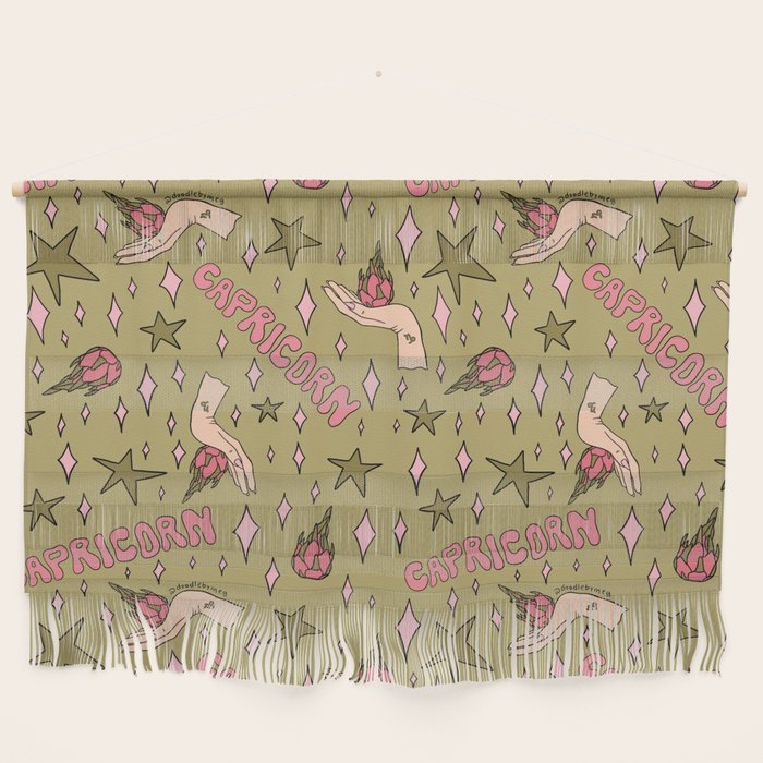 Capricorn Dragon Fruit Print Wall Hanging Gallery Image 1