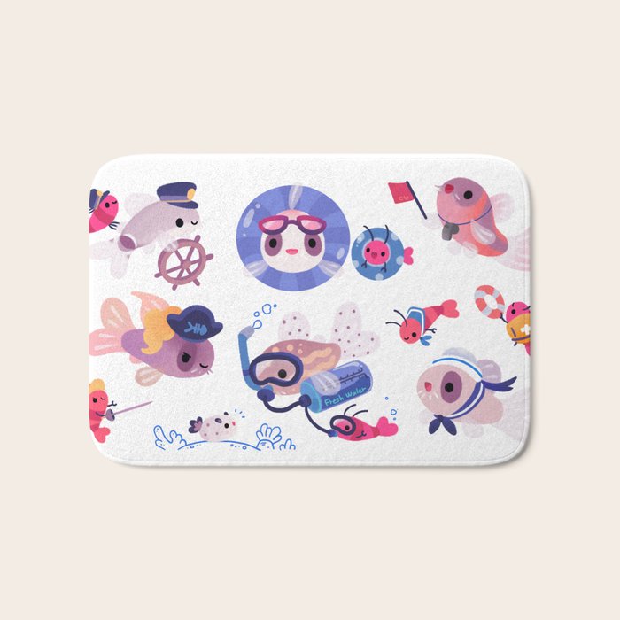 Cory cats on voyage Bath Mat Gallery Image 1