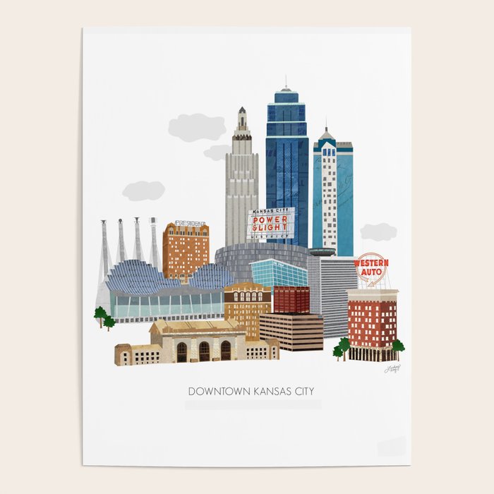 Kansas City Skyline Poster Gallery Image 4