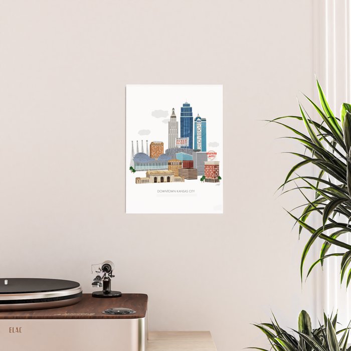 Kansas City Skyline Poster Gallery Image 2