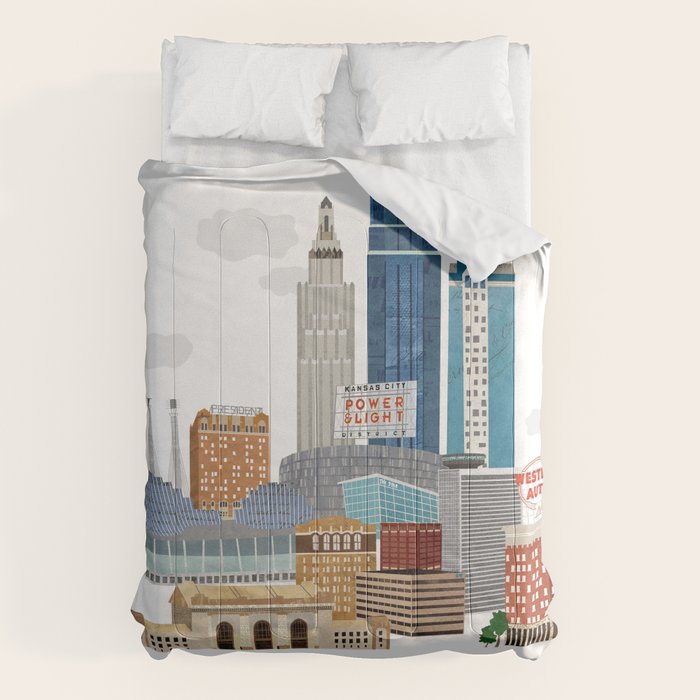 Kansas City Skyline Comforter Gallery Image 6