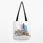 Kansas City Skyline Tote Bag Gallery Image 2