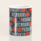 Red & Blue Hand-drawn Pattern #2 Coffee Mug Gallery Image 4