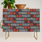Red & Blue Hand-drawn Pattern #2 Credenza Gallery Image 1