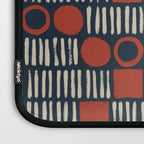 Red & Blue Hand-drawn Pattern #2 Laptop Sleeve Gallery Image 3